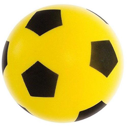 Ballon de football en mousse softelef' jaune