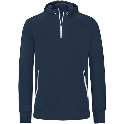 Sweat à capuche 1/2 zip Training marine
