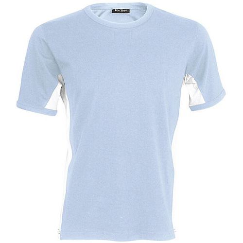 T-shirt bicolore Equipe ciel blanc