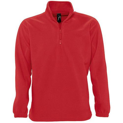 Sweat personnalisable 1/2 ZIP STANDARD ROUGE POLAIRE EXPERT