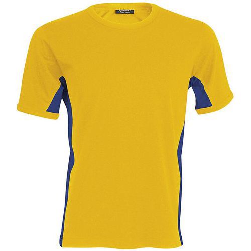 T-shirt bicolore Equipe jaune bleu royal