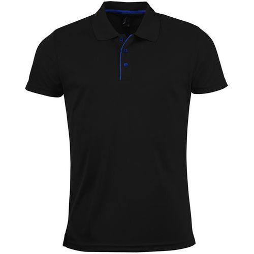 Polo personnalisable HOMME NOIR MULTITECH PES