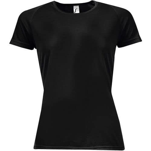 Tee-shirt personnalisable multitech PESFéminin noir