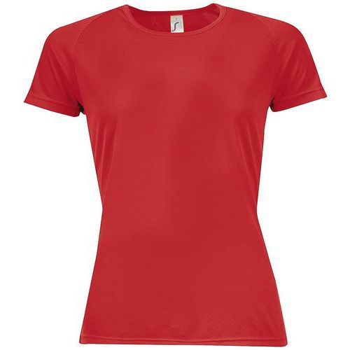 Tee-shirt personnalisable multitech PESFéminin Rouge