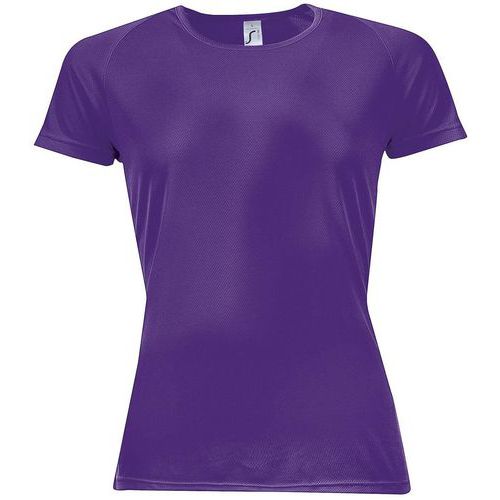 Tee-shirt personnalisable multitech PESFéminin violet