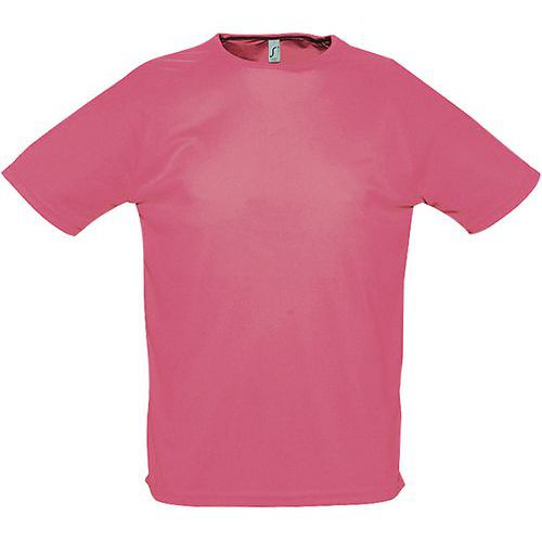 Tee-shirt personnalisable multitech PESFéminin corail fluo