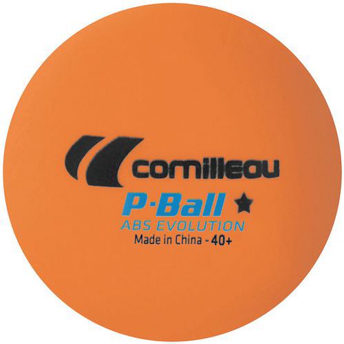 Boîte 72 balles tennis de table - Cornilleau - P-ball evolution oranges