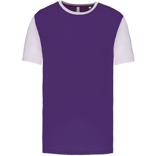 Maillot manches courtes - ProAct - violet/blanc