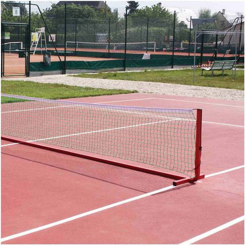 Poteaux de mini tennis mobiles - en aluminium longueur 6m sans filet Poteaux de mini tennis mobiles - en aluminium longueur 6m sans filet