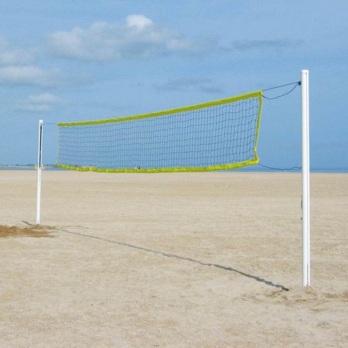 Paire poteaux beach volley, diamètre 90, alu compétition, avec embases