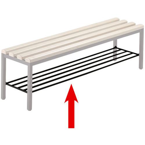 Grille à chaussures pour banc de vestiaires CP