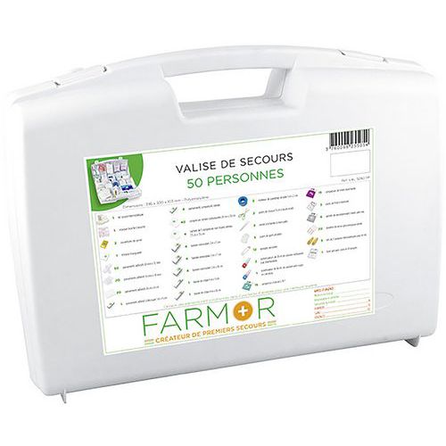 Valise de secours 50 personnes - FARMOR Valise de secours 50 personnes - FARMOR