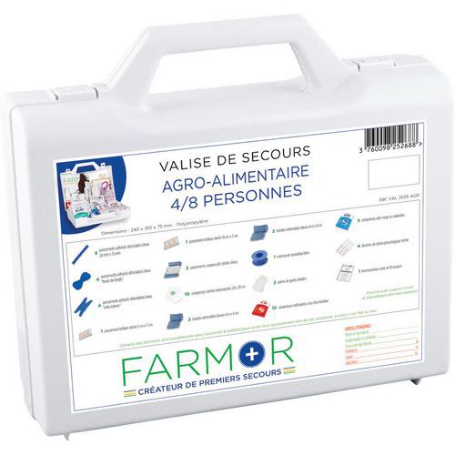 Valise de secours Agro-Alimentaire 8 personnes - FARMOR Valise de secours Agro-Alimentaire 8 personnes - FARMOR