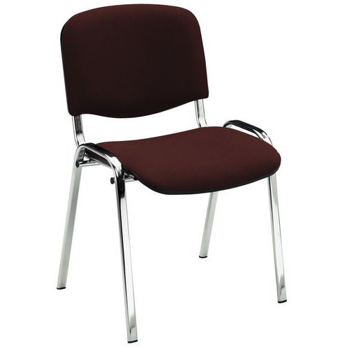 Chaise Fancy - Tissu - Structure chromée - Manutan Expert