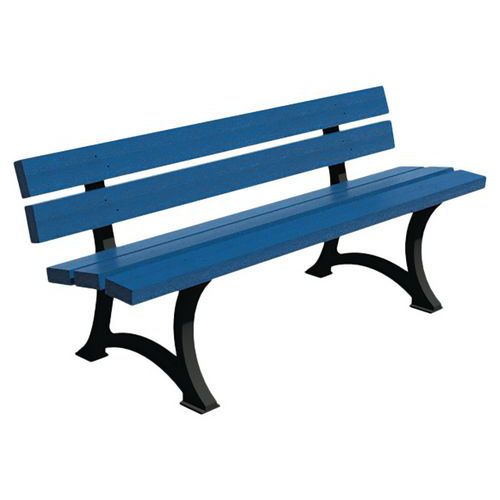 Banc City 180 cm lattes multicolores Espace Urbain Banc City 180 cm lattes multicolores Espace Urbain
