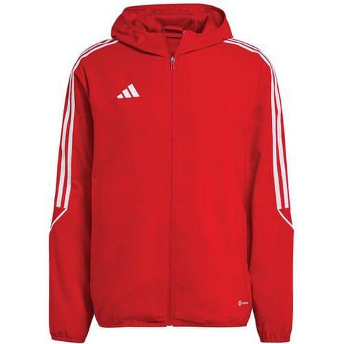 Veste de survêtement capuche - adidas - Tiro 23 league- rouge