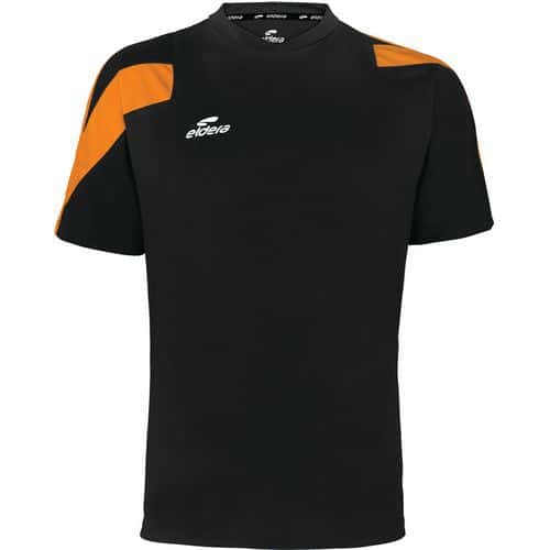 Tee-shirt action - Eldera - noir/orange fluo