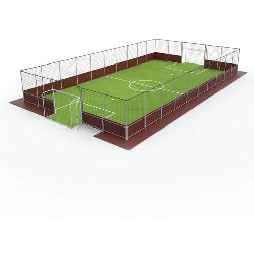 Terrain de Soccer Foot5 démontable autostable - 20 x 11 m