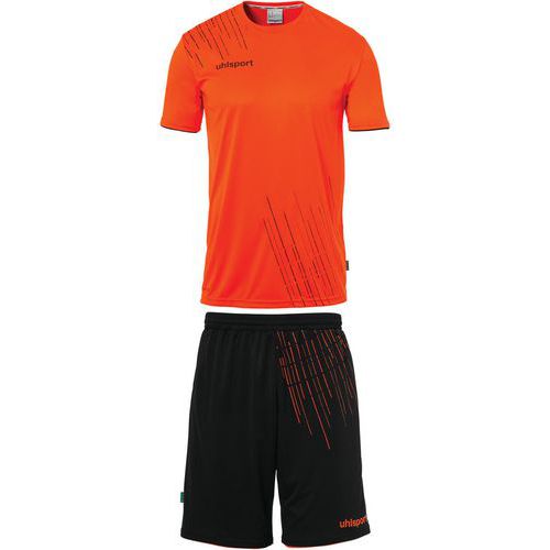 Set maillot et short de foot Enfant - Uhlsport - Score 26 Orange Fluo/Noir