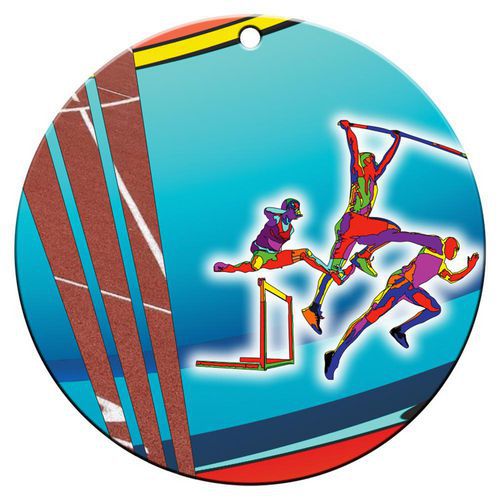 Médaille céramique - athlétisme - 70mm Médaille céramique - athlétisme - 70mm