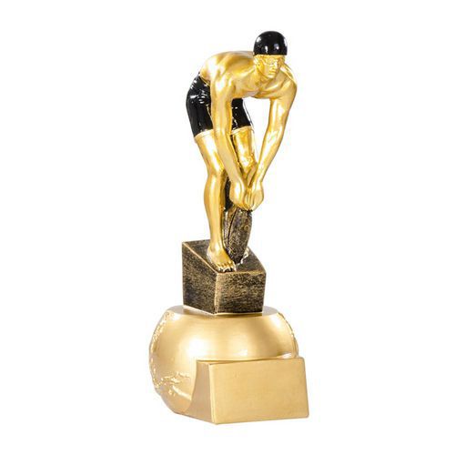 Trophée résine nageur - 20cm Trophée résine nageur - 20cm