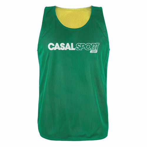 Chasuble réversible vert sapin jaune Casal Sport