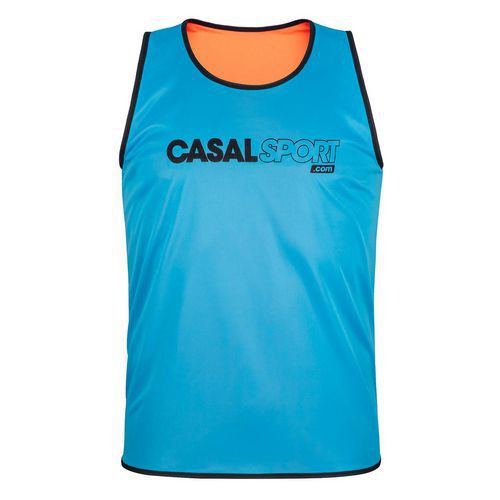 Chasuble Extensible réversible rugby - Casal Sport - Bleu fluo/orange