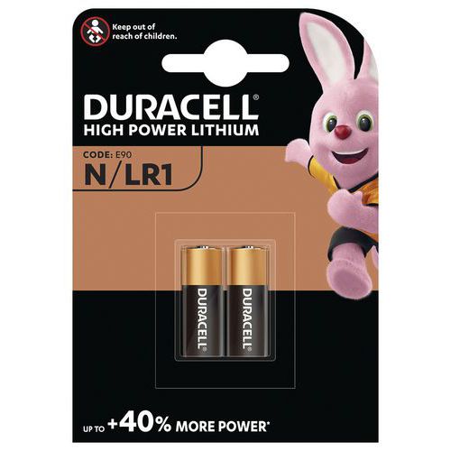 Pile alcaline N LR1 - Pack de 2 - Duracell Pile alcaline N LR1 - Pack de 2 - Duracell