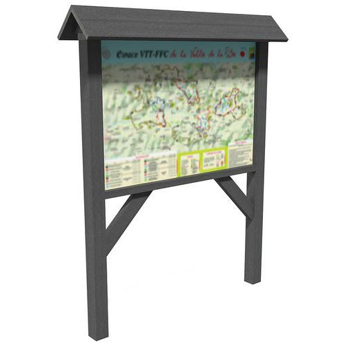 Toit 2 pans pour panneau d information Espace Urbain
