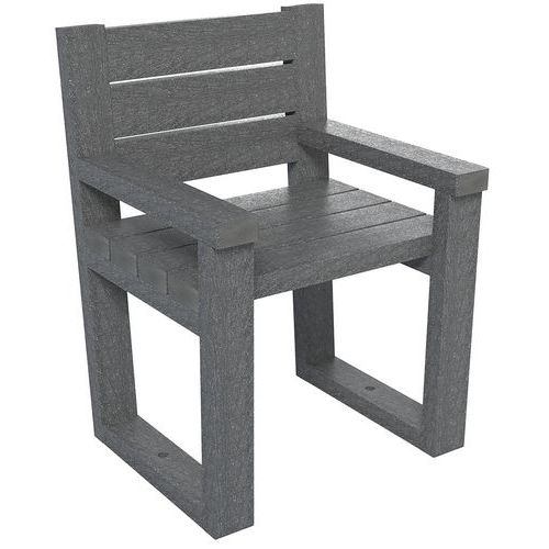 Fauteuil Emeraude plastique recyclé Espace Urbain