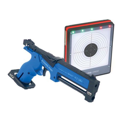 Pistolet laser et cible de tir bleu Casal Sport