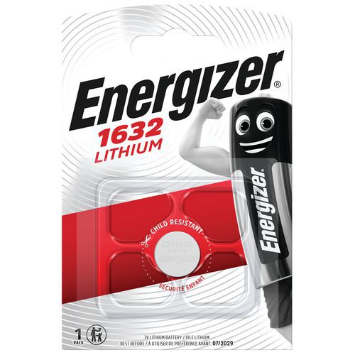 Pile bouton Lithium CR 1632 - Energizer