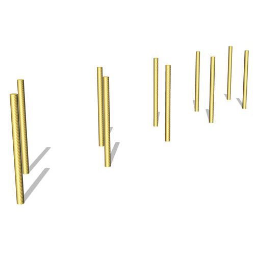Slalom (x10) - scellement direct Slalom (x10) - scellement direct