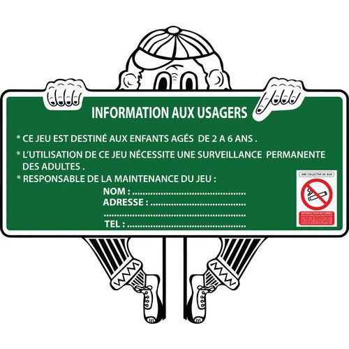 Panneau d'information Le môme Wiki Cat