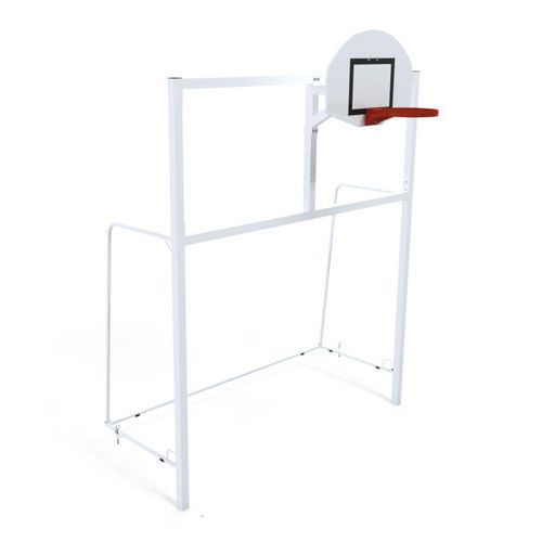 But multijeux 3x2m à sceller avec basket 2,60m avec arceaux