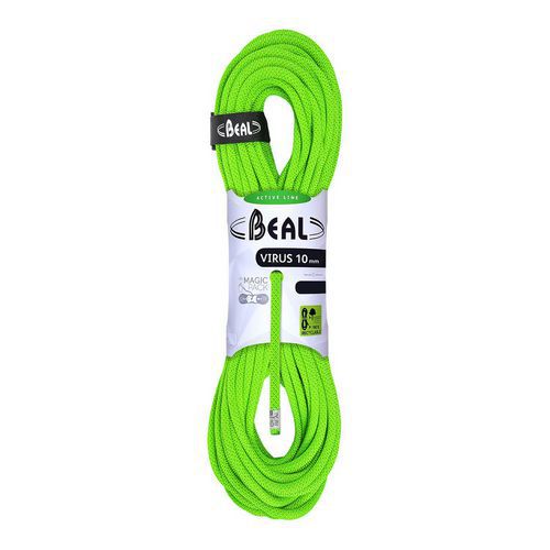 Corde Escalade - Beal - Virus vert - diamètre 10mm