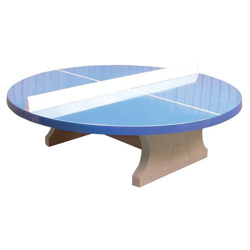 Table de tennis de table béton ronde