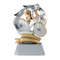 Trophée vélo argent - 15cm