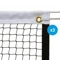 Jeu de 3 filets badminton - Huck - drisse Ø 5 mm avec âme kevlar - longueur de la drisse à préciser à la commande