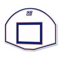 Panneau de basket GES demi lune 90 x 120 cm 2 couleurs