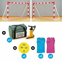 Pack école de handball avec paire de buts de mini-hand gonflables 240*170cm