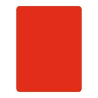 Carton d'arbitre rouge en PVC