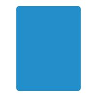 Carton d'arbitre bleu en PVC