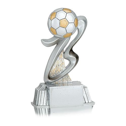 Trophée foot argent - ballon - spécial foot - 11cm.