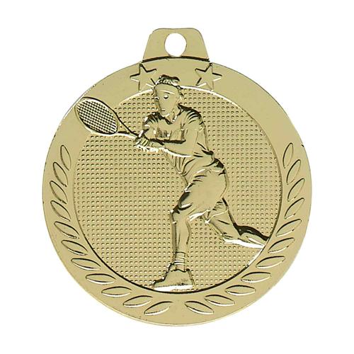 Médaille tennis or - 40mm.