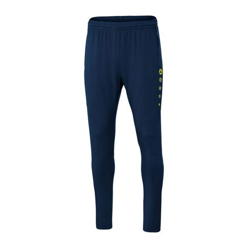 Pantalon d'entraînement de foot enfant - Jako - Premium Bleu marine/Jaune fluo