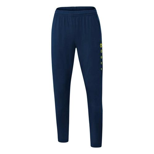 Pantalon d'entraînement de foot femme - Jako - Premium Bleu marine/Jaune fluo