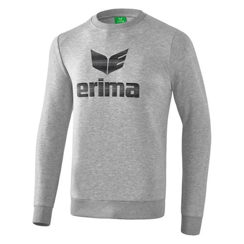 Sweat-shirt - Erima - essential gris clair chiné/noir