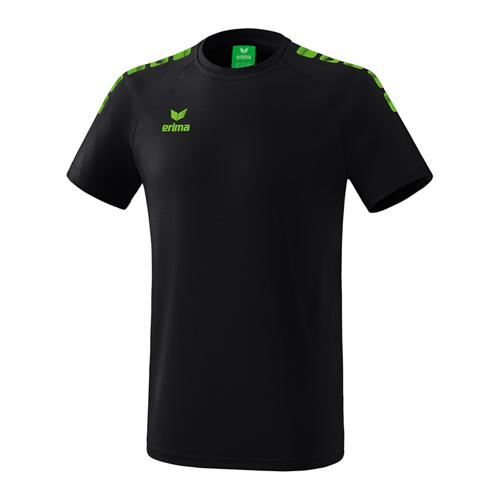 T-Shirt - Erima - 5-c essential noir /green gecko