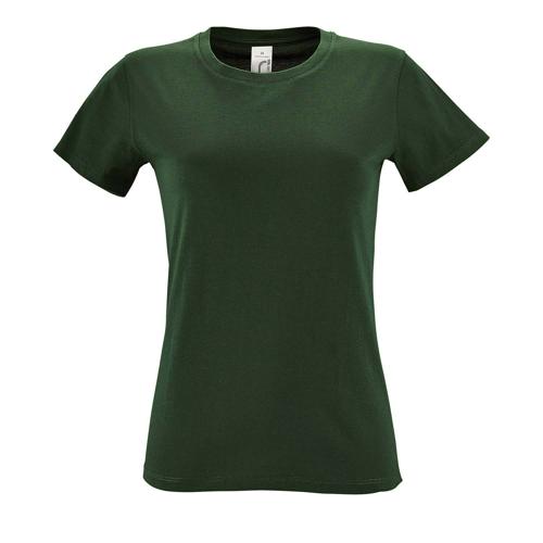 Tee-shirt personnalisable femme en coton VERT BOUTEILLE
